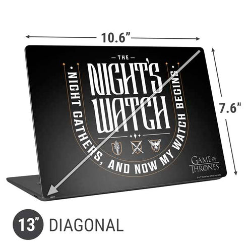 Game of Thrones: The Nights Watch Universal Laptop 13in (10.6 x 7.6in) Skin